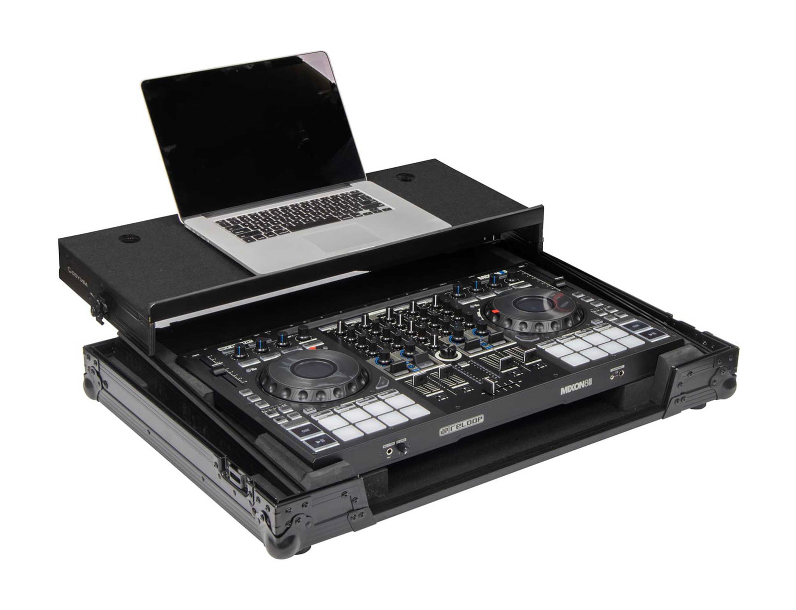 Odyssey FZGSAMIXON8BL, Flight Case with Angle Glide Platform for Reloop Mixon 8 Pro by Odyssey