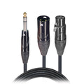 ProX XC-SYXFXM05, Balanced 1/4" TRS Stereo to Dual XLR-M and XLR-F High Performance Audio Y Cable - 5 Ft by ProX Cases