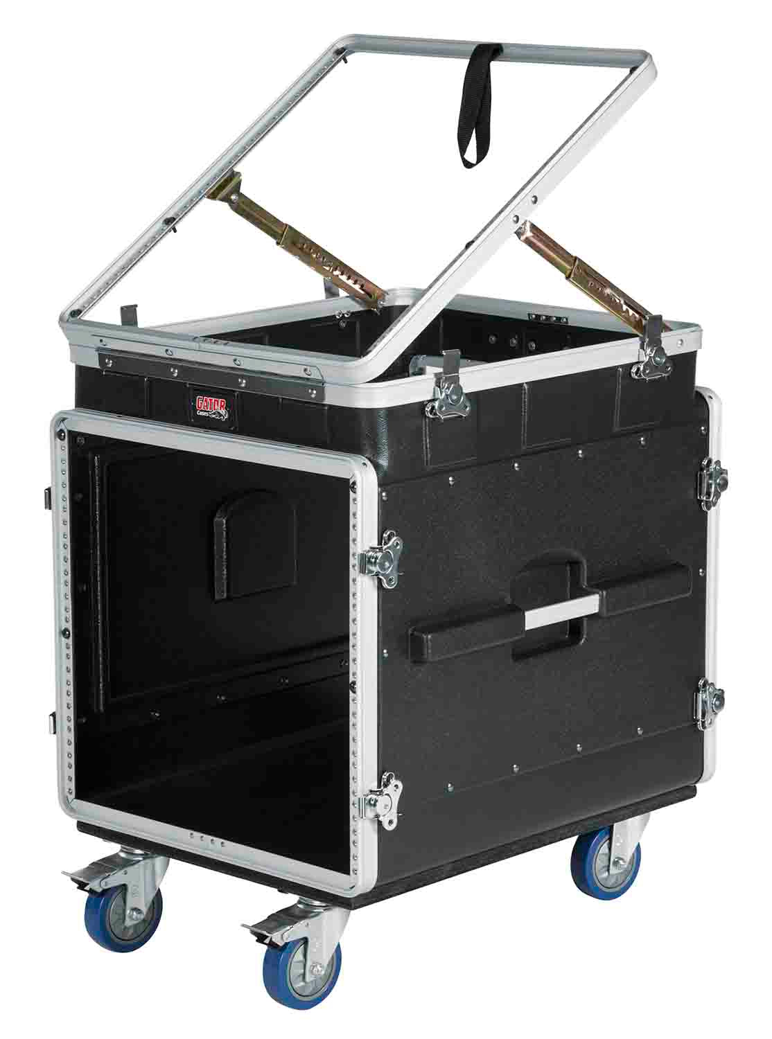 Gator Cases GRC-12X10 PU, 12U Top and 10U Side ATA Molded PE Pop-Up Console Rack by Gator Cases