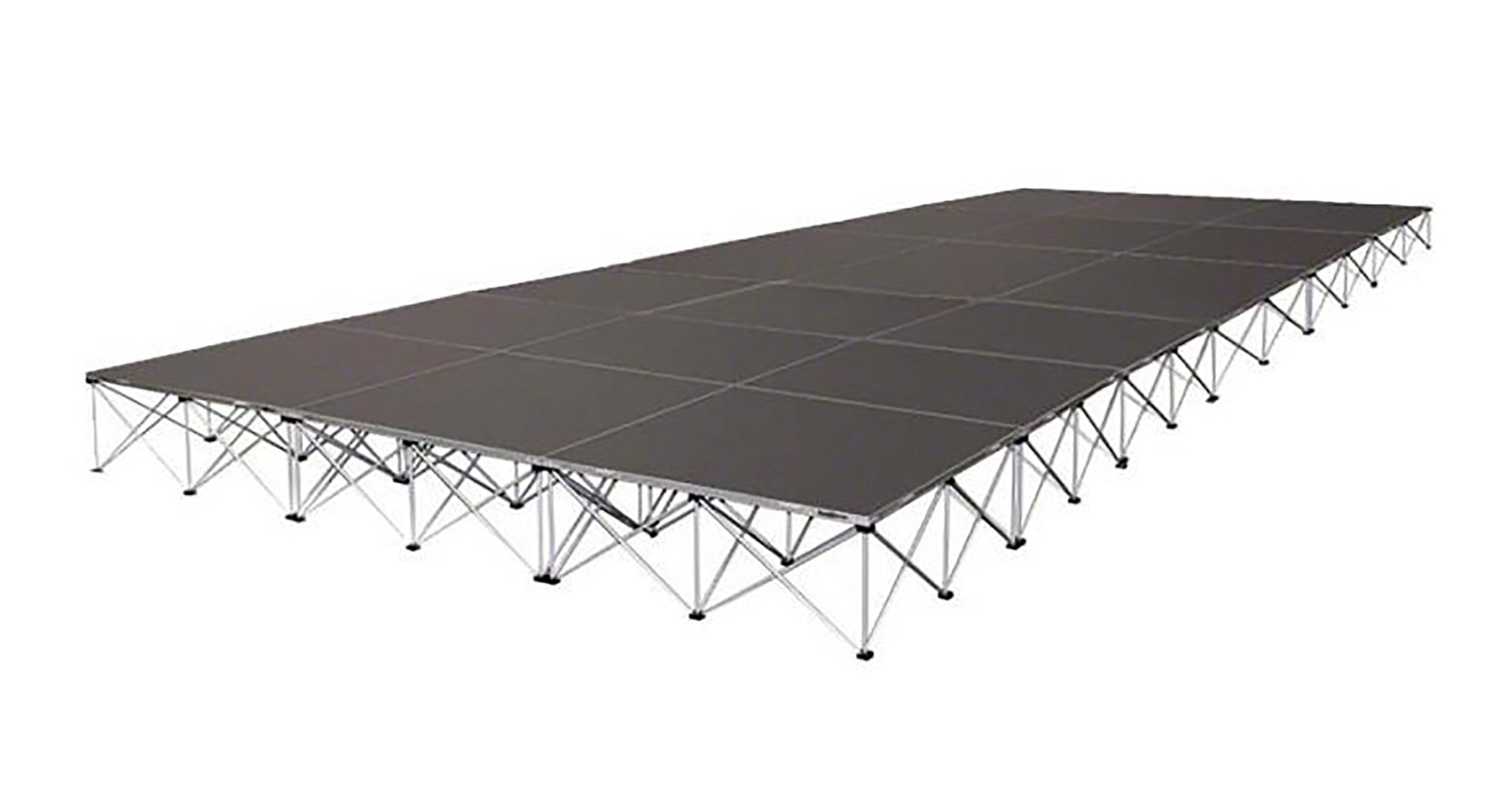 IntelliStage ISTAGE12248T, 12FT x 24FT x 8" High Complete Stage System in TuffCoat Finish by IntelliStage