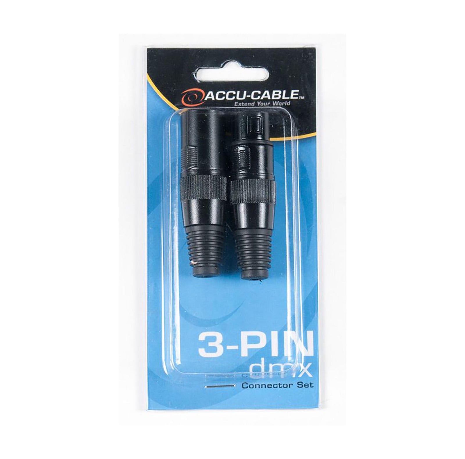 Accu-Cable ACXLR3PSET, 3-Pin DMX Connector Set by Accu Cable
