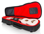 Gator Cases GT-UKE-SOP-BLK Transit Guitar Gig Bag for Soprano Ukulele - Black by Gator Cases