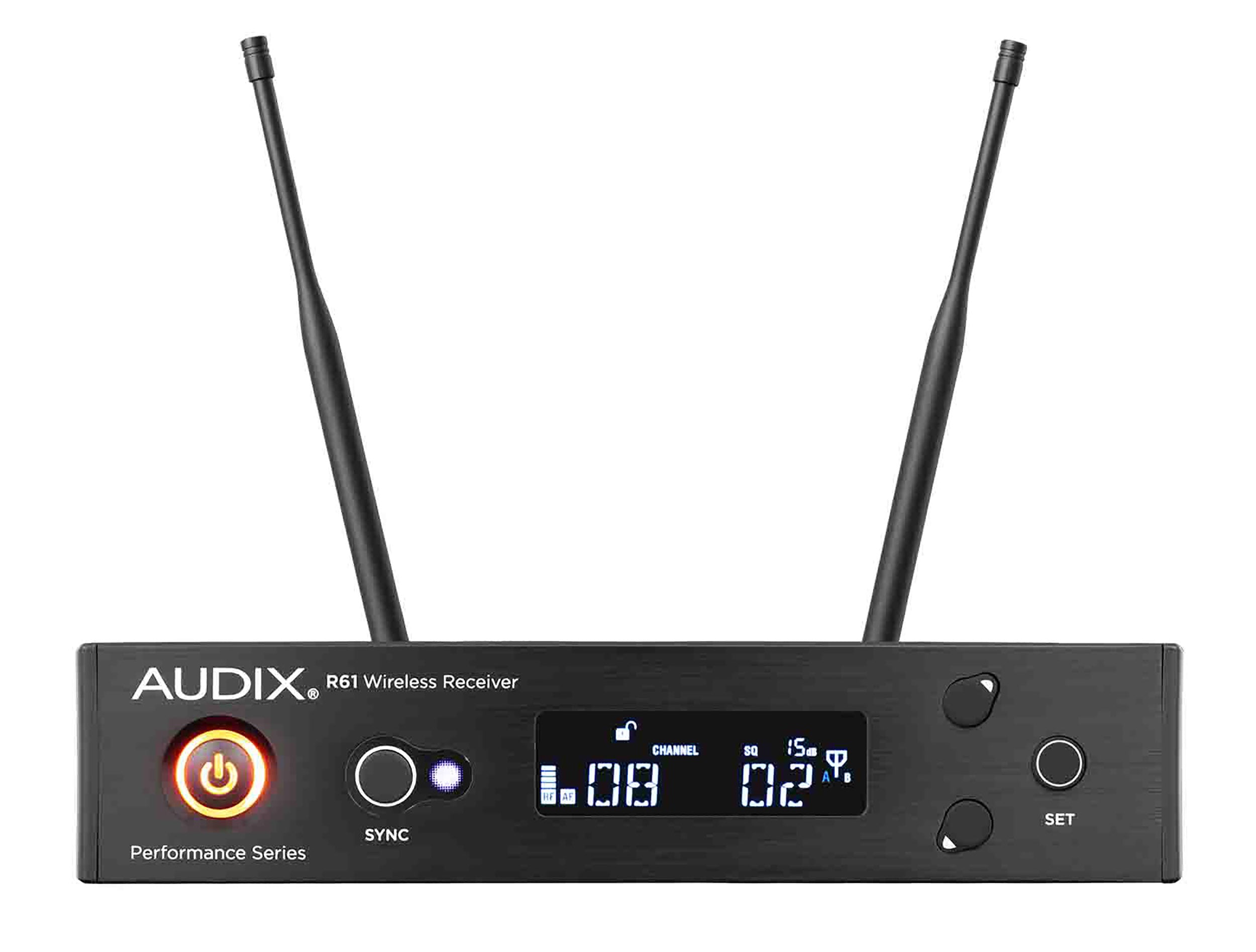 Audix AP61 OM2 R61 True Diversity Receiver with H60/OM2 Handheld Transmitter by Audix