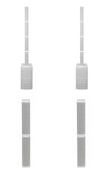 dB Technologies ES1203WDP Portable Stereo Sound System DJ Package with Design Pole - White by DB Technologies