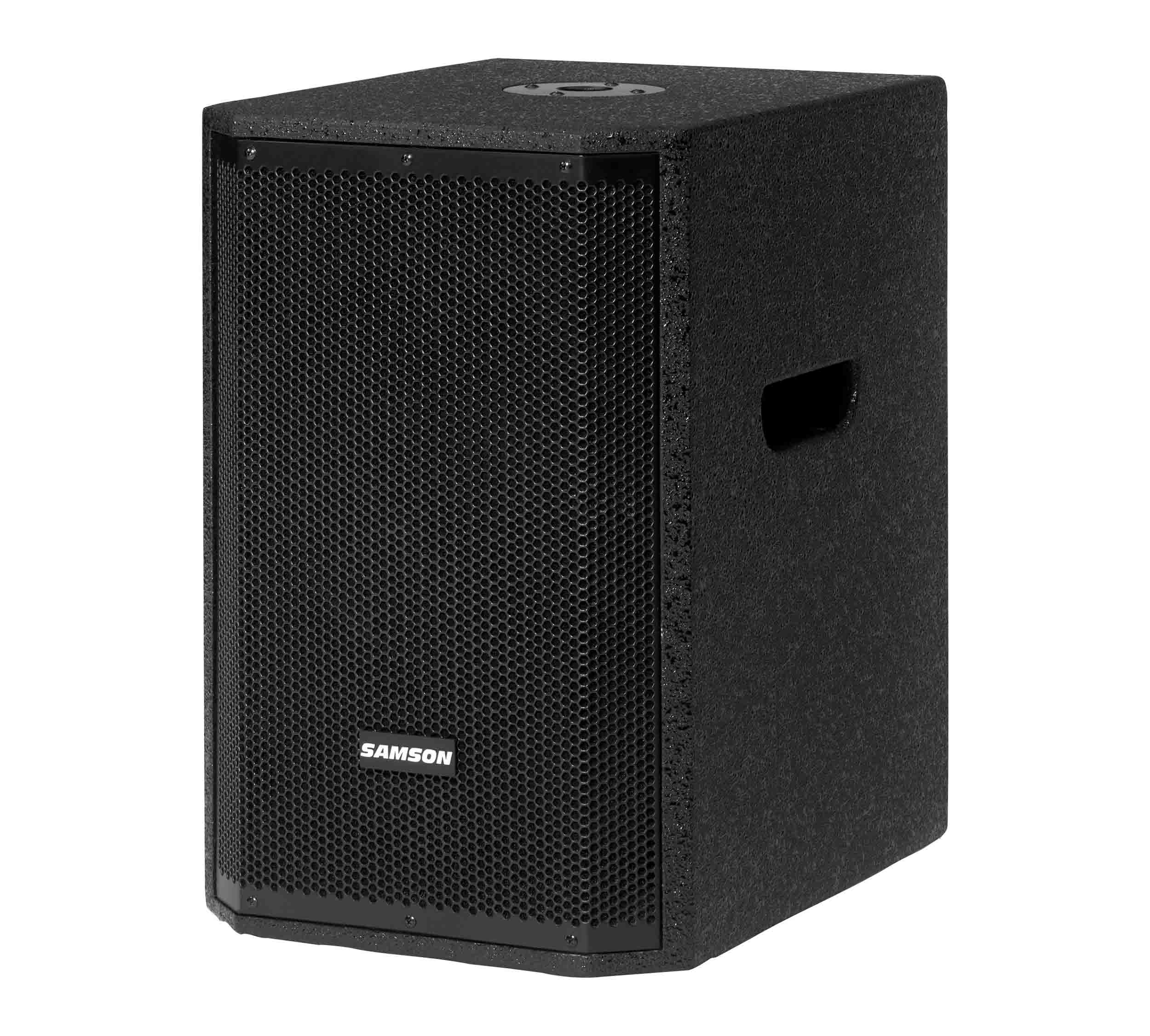 Samson RS1500A, 1000-Watt Active Subwoofer Speaker with 15-Inch Driver - Black by Samson