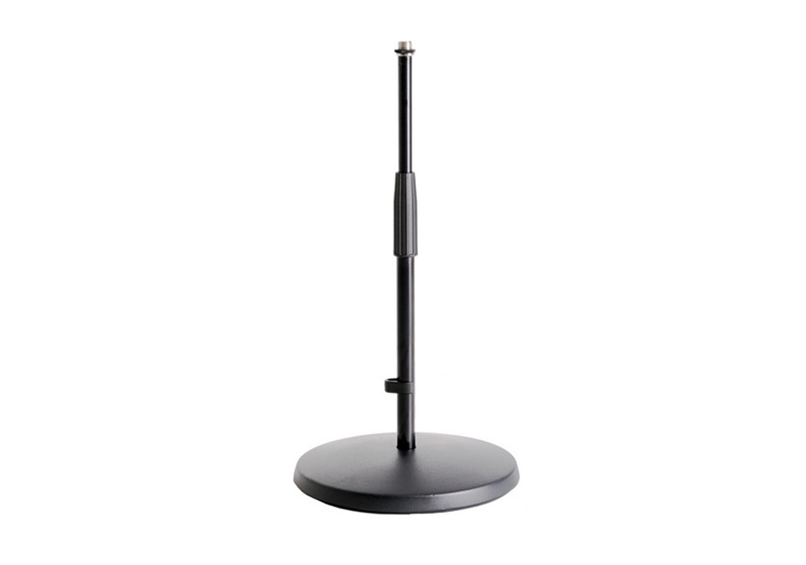 K&M Round Base Table/Floor Microphone Stands - Black by K&M