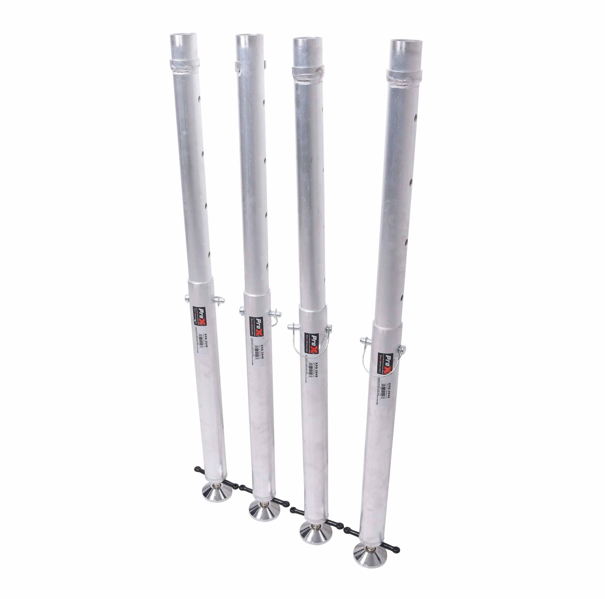 ProX XSQ-2848X4, Set of Four StageQ Platform Telescoping Legs 28-to-48-Inch Height Adjustable Legs Only by ProX Cases