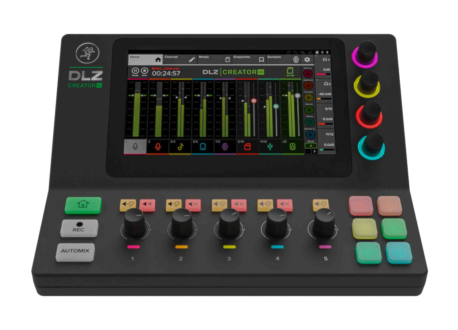 Mackie DLZ Creator XS Compact Adaptive Digital Mixer for Podcasting and Streaming by Mackie