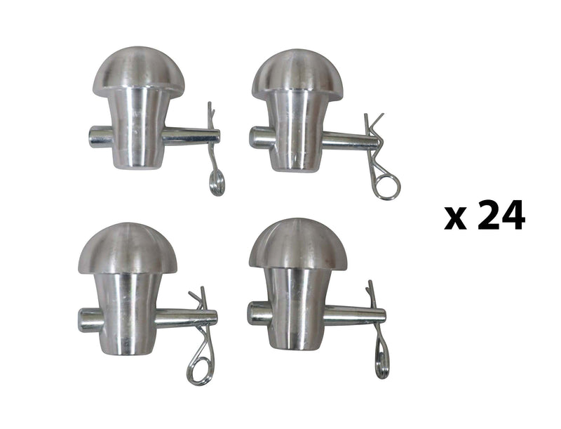ProX XT-ENDCAPX4 X24, DJ Package with 24 Decorative End Cap Plugs for Conical Truss Connections by ProX Cases