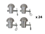 ProX XT-ENDCAPX4 X24, DJ Package with 24 Decorative End Cap Plugs for Conical Truss Connections by ProX Cases