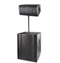 DAS Audio Powered 1X Vantec 20A Speakers + Event 121A Powered Subwoofer + TRD-6 Steel Ring Lock With Pole Mount by DAS Audio