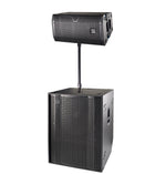 DAS Audio Powered 1X Vantec 20A Speakers + Event 121A Powered Subwoofer + TRD-6 Steel Ring Lock With Pole Mount by DAS Audio