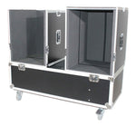 ProX X-EVO1250X2W, ATA Flight Case for 2x RCF EVOX12 or EV Evolve 50 Compact Arrays Fits Two Speakers and Subwoofers by ProX Cases