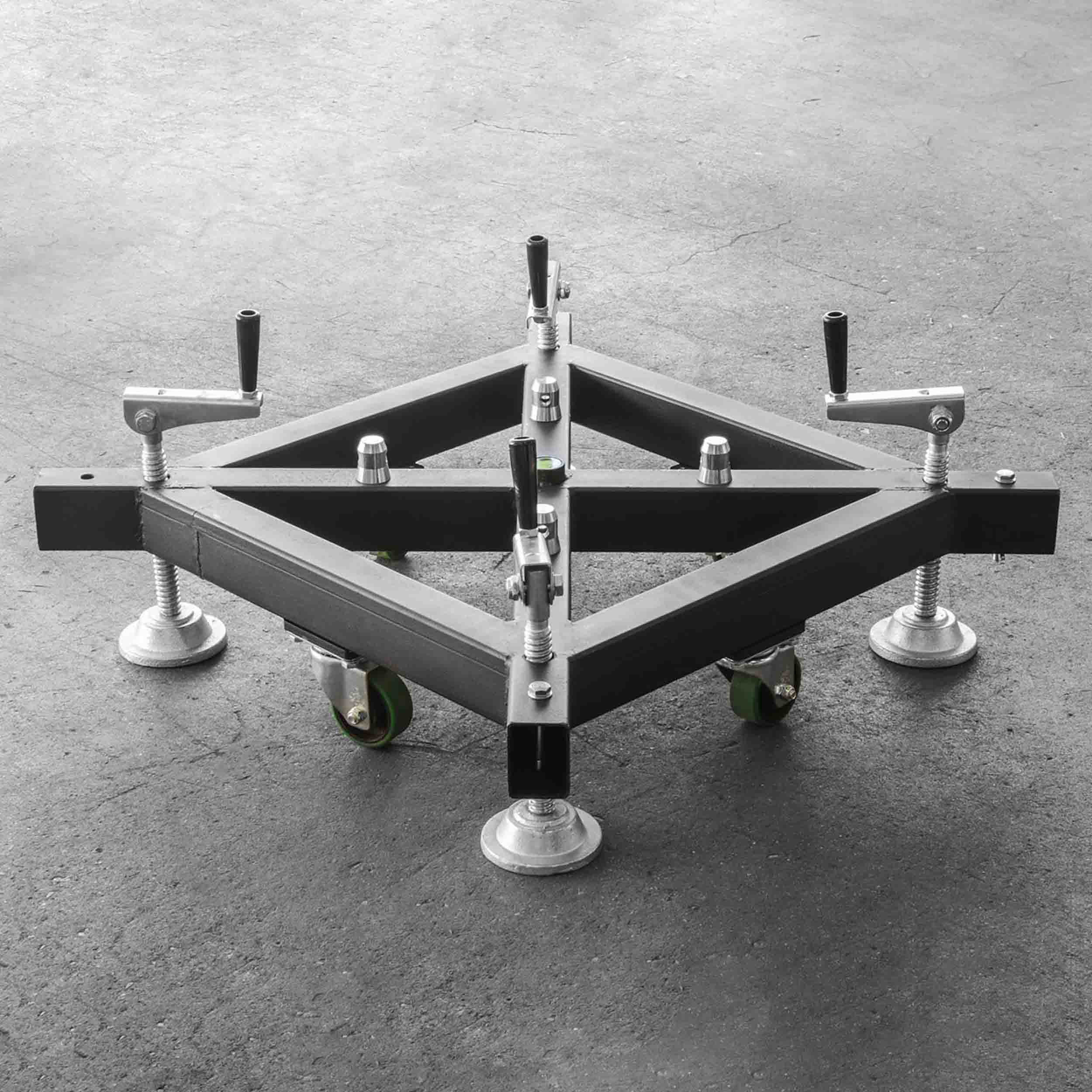 Show Solutions SCTGS-290BASEW, Conical Truss Tower System Base with Wheels (290 mm x 290 mm) by Show Solutions