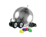 Eliminator Lighting M502EL, All-in-One 12" Mirror Ball Kit with Motor, Pinspots, and Gels by Eliminator Lighting