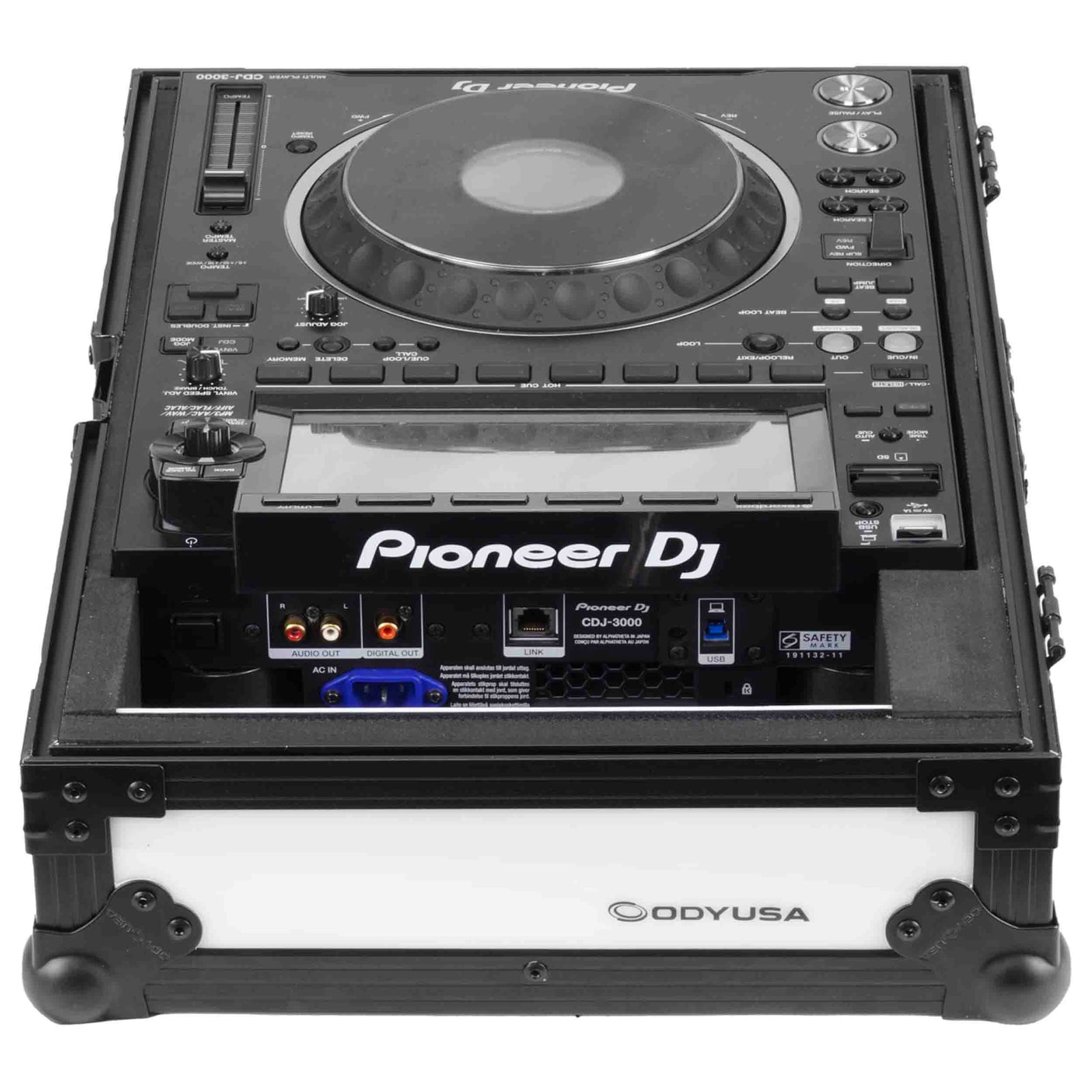 Odyssey FFXCDJ3000BL, Flight FX Case for LED Black Label Pioneer DJ CDJ-3000 Multi Player by Odyssey