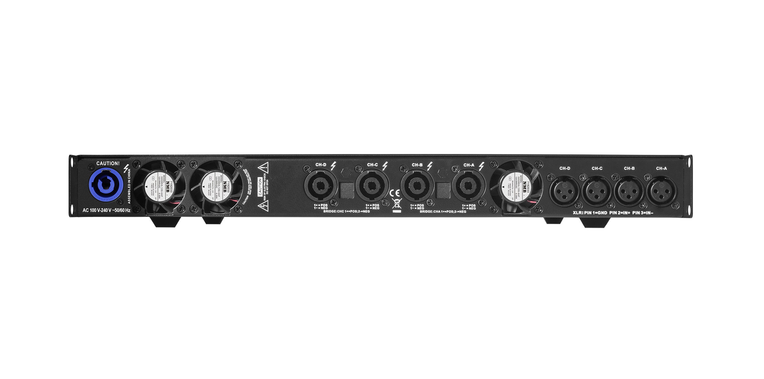 Wharfedale WD-DP-4065N 8 Ohms 4-Channel Power Amplifier with Dante Connectivity - 650 Watt by Wharfedale Pro