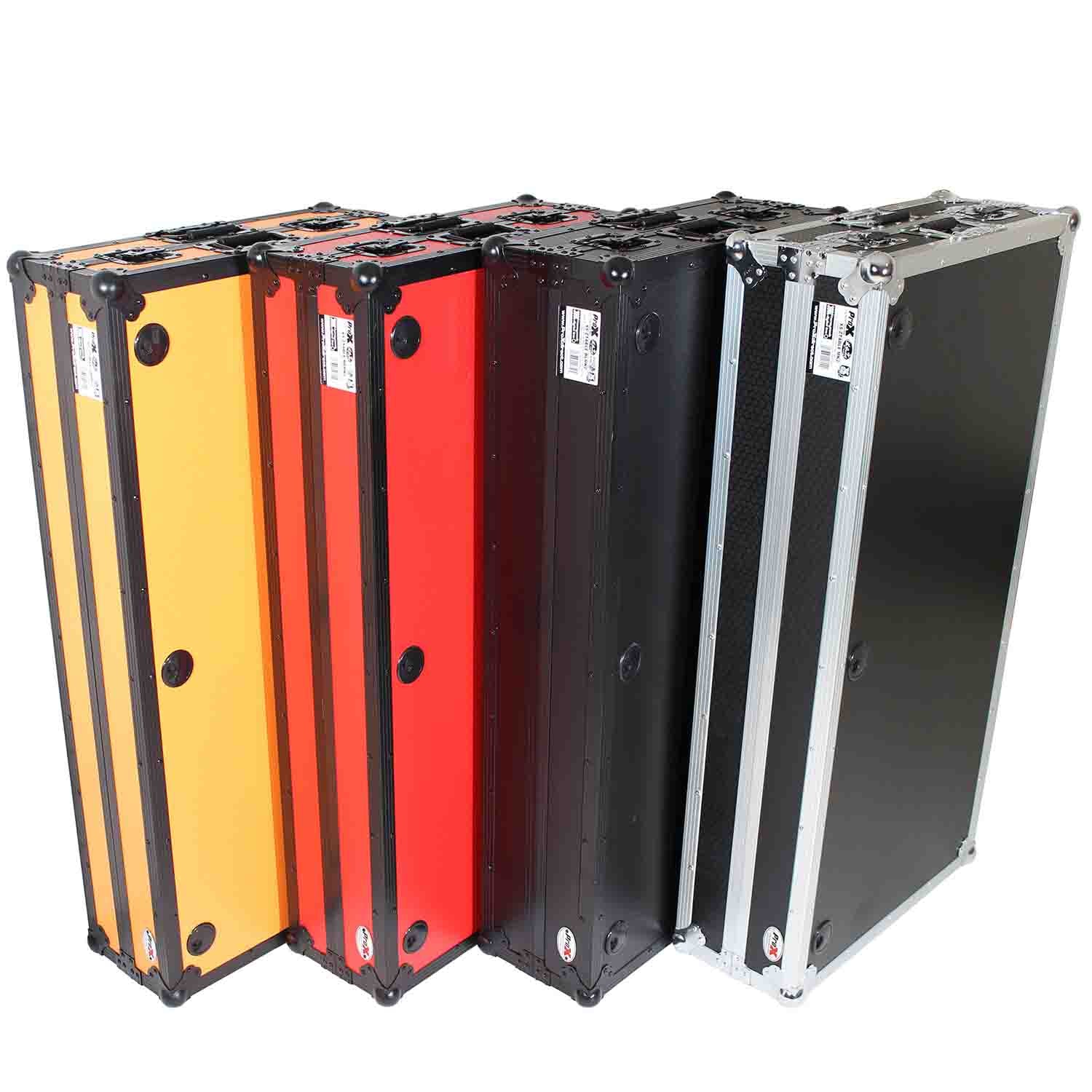 ProX XS-ZTABLEBLMK2, Z-Style Flight Case DJ Table Workstation with Handles and Wheels - Black Finish by ProX Cases