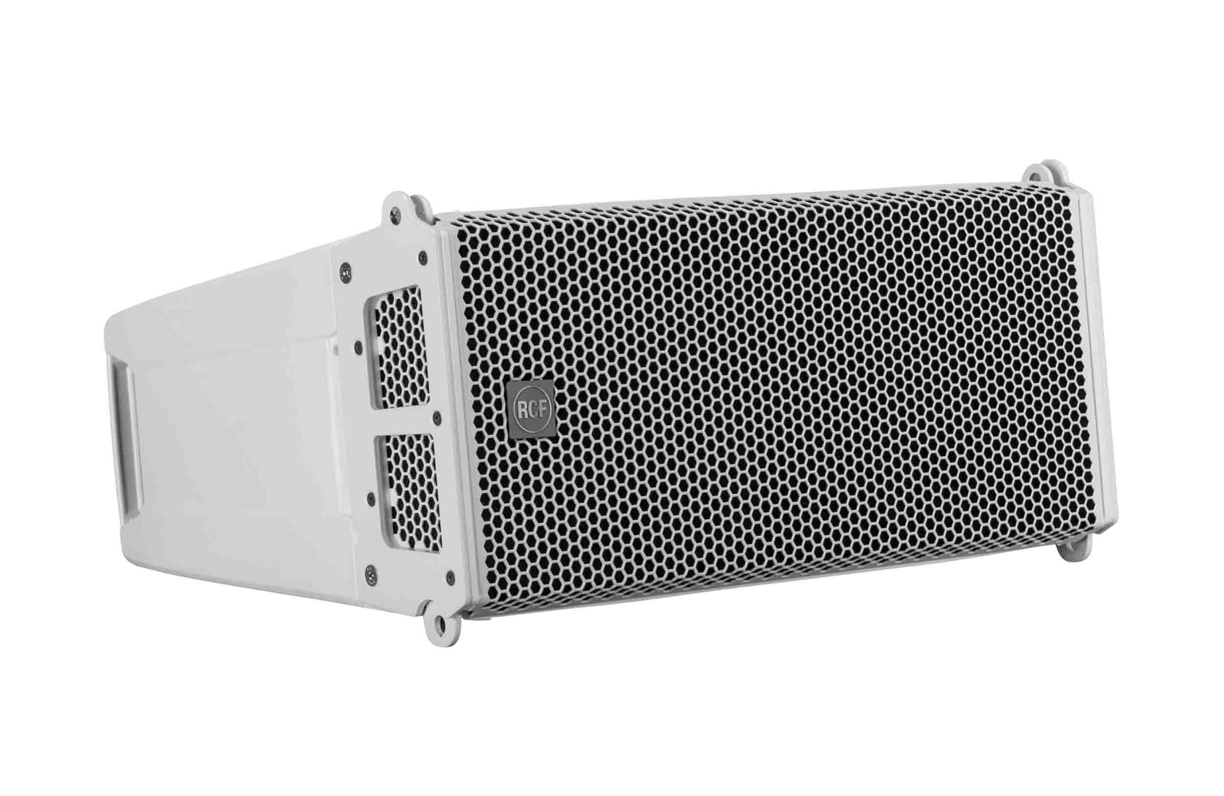 RCF HDL6-A W, 1400W Dual 6" Active Line Array Module - White by RCF
