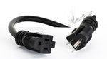 Accu-Cable EC123, 12 AWG 3-Wire Edison AC Extension Cord - 25 Ft, 50 Ft, 100 Ft by Accu Cable