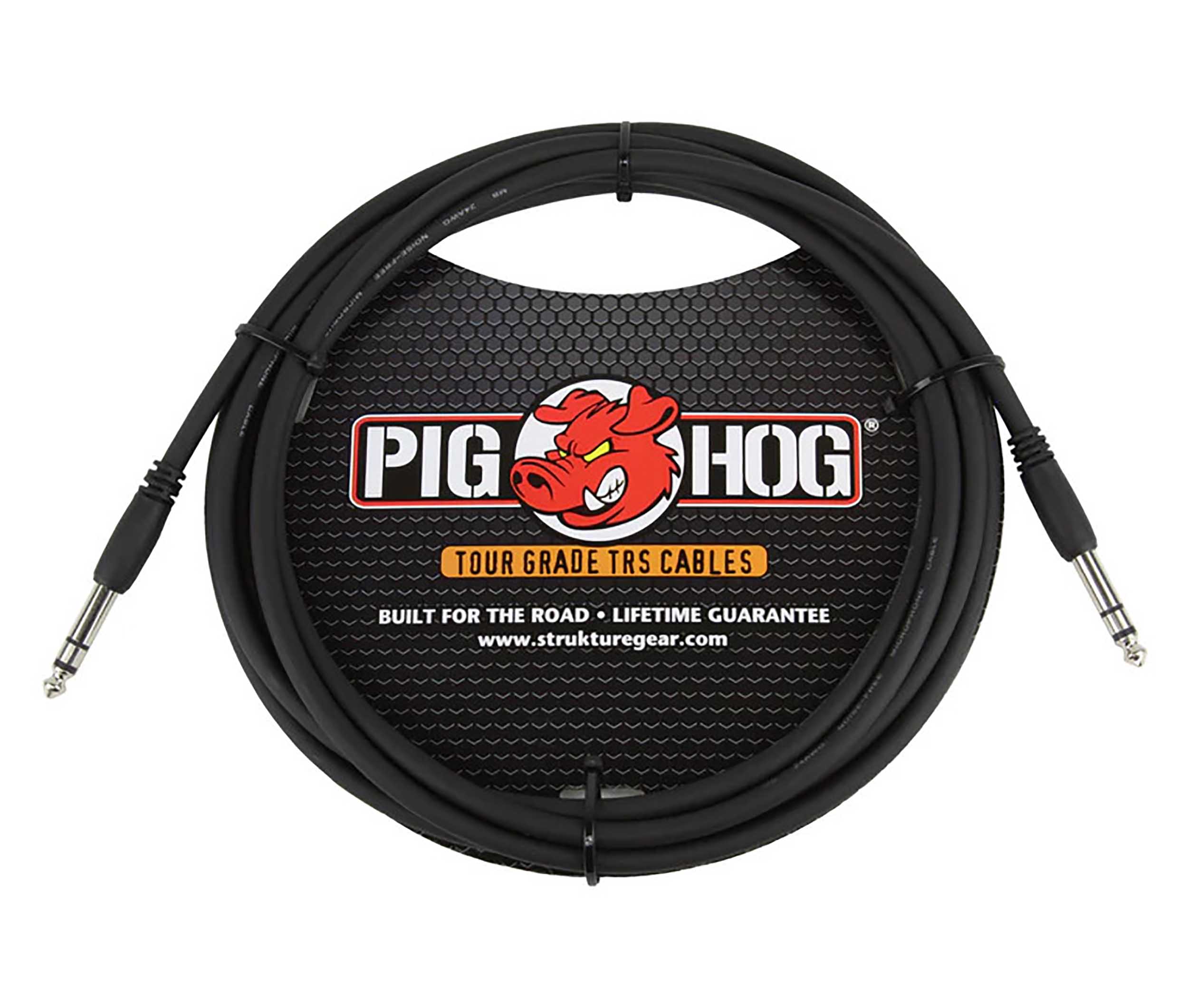 Pig Hog PTRS15, 1/4" TRS Cable - 15 Ft by PigHog