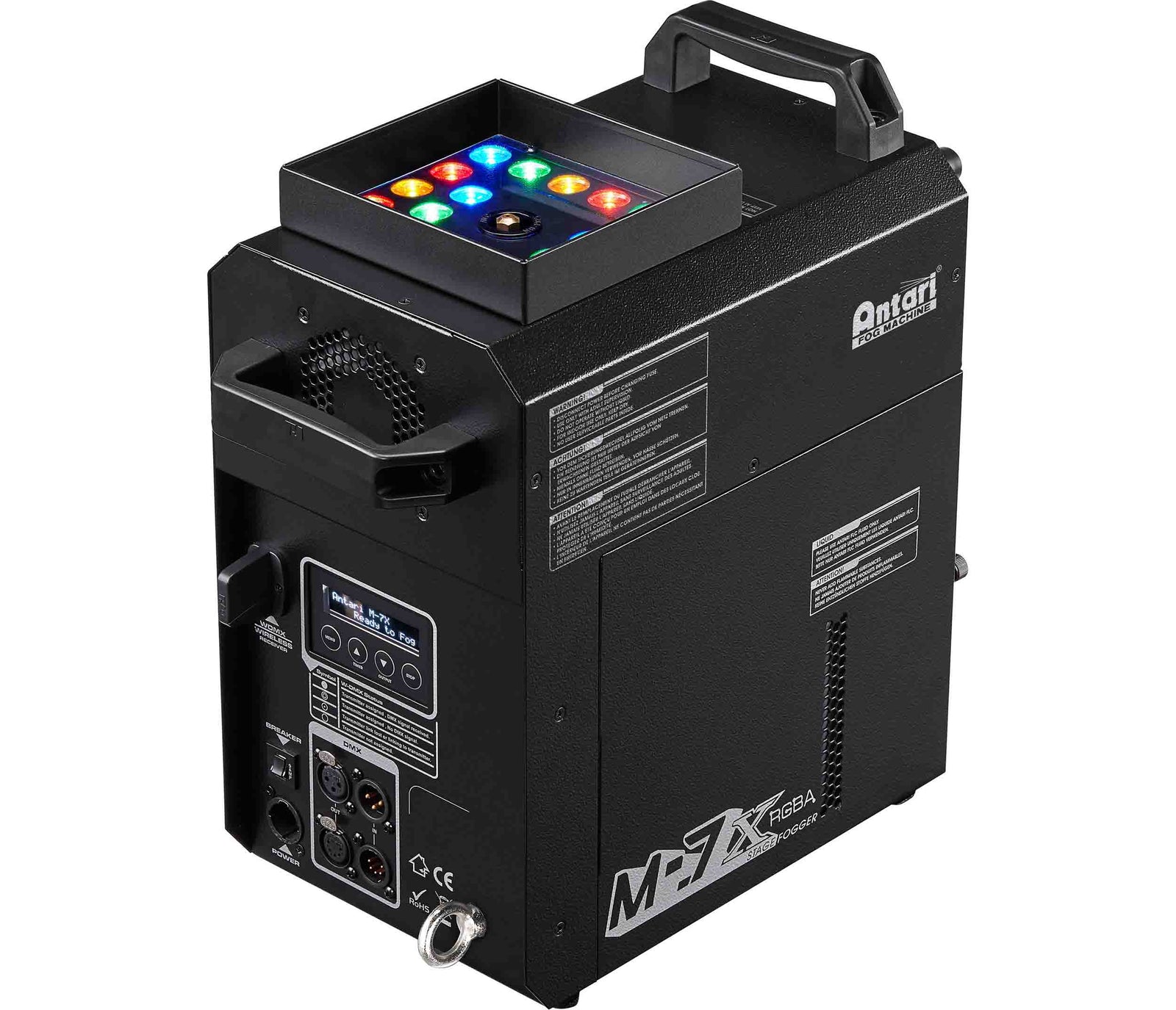 Antari M-7X RGBA LED Multi-Position Fogger with Powerful 35’ Upshot Burst by Antari