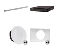 Shure 714P W-V Ecosystem DJ Package Including 1 MXA710-4FT Linear Microphone, 1 P300-IMX Conferencing Processor, 4 MXN5W-C Ceiling Speaker + Tile Bridge by Shure