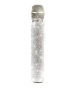 MicFx 7001-BL, White Diamonds Crystal Microphone Sleeve by MicFX