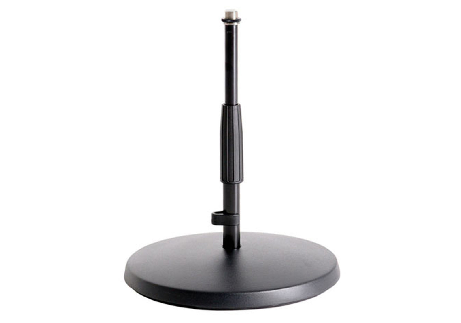 K&M Round Base Table/Floor Microphone Stands - Black by K&M
