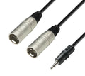 Adam Hall K3YWMM0300, 3 Star Series 2 XLR Male x Minijack Audio Cable - 3 m by Adam Hall