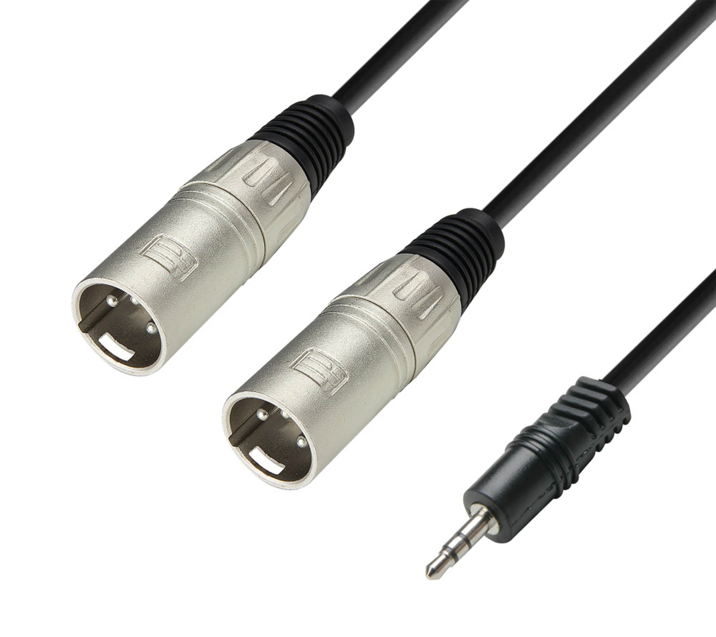 Adam Hall K3YWMM0300, 3 Star Series 2 XLR Male x Minijack Audio Cable - 3 m by Adam Hall
