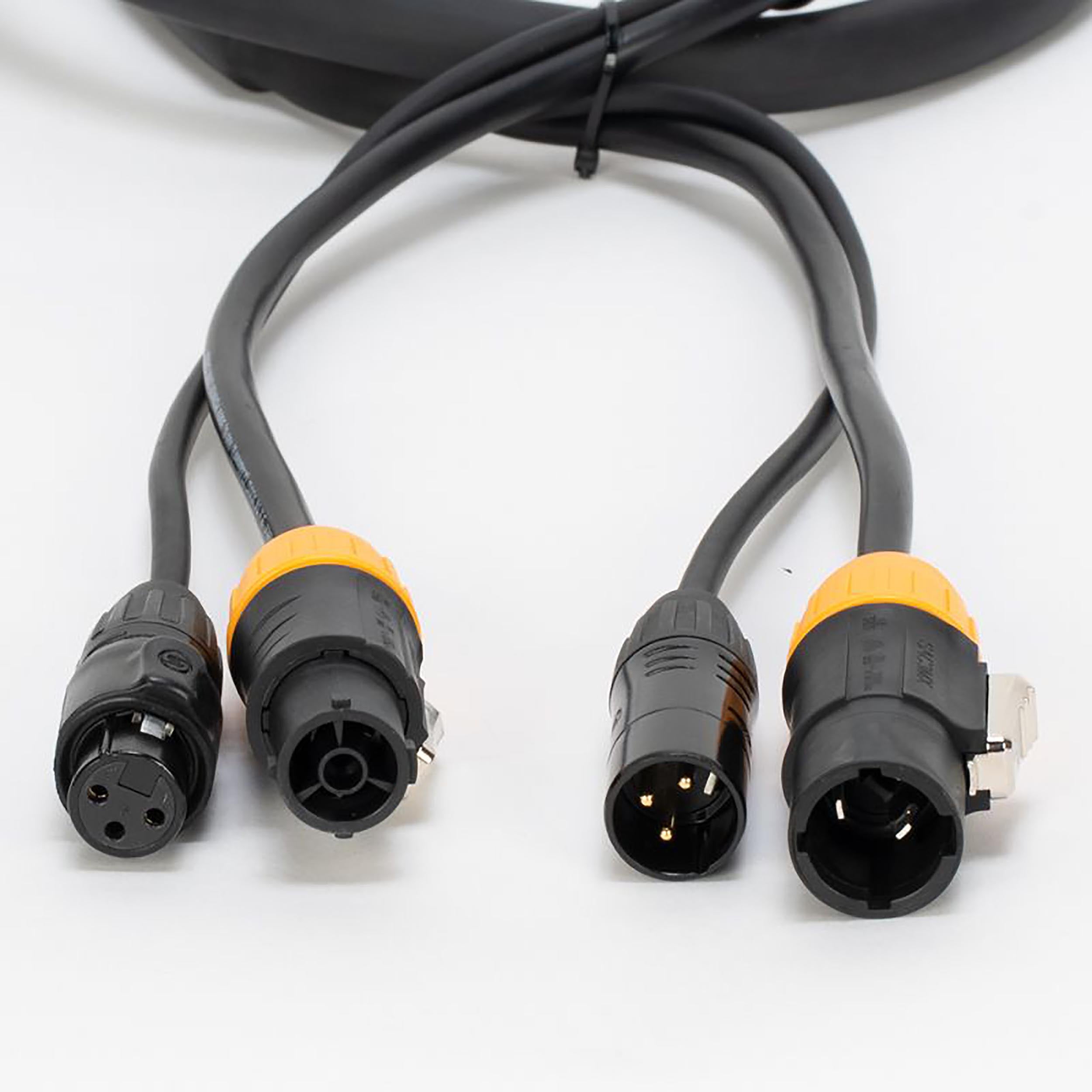 Accu-Cable AC3PTRUE, IP65-Rated 3-Pin DMX & Locking Power Link Combo Cable by Accu Cable