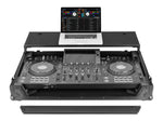 Odyssey FZGSXDJAZWBL Flight Case for AlphaTheta XDJ-AZ Black Label with Glide Style Laptop Platform and Wheels by Odyssey