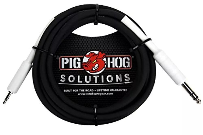 Pig Hog PX48J6, 1/4" TRS to 1/8" Mini Cable - 6 Ft by PigHog
