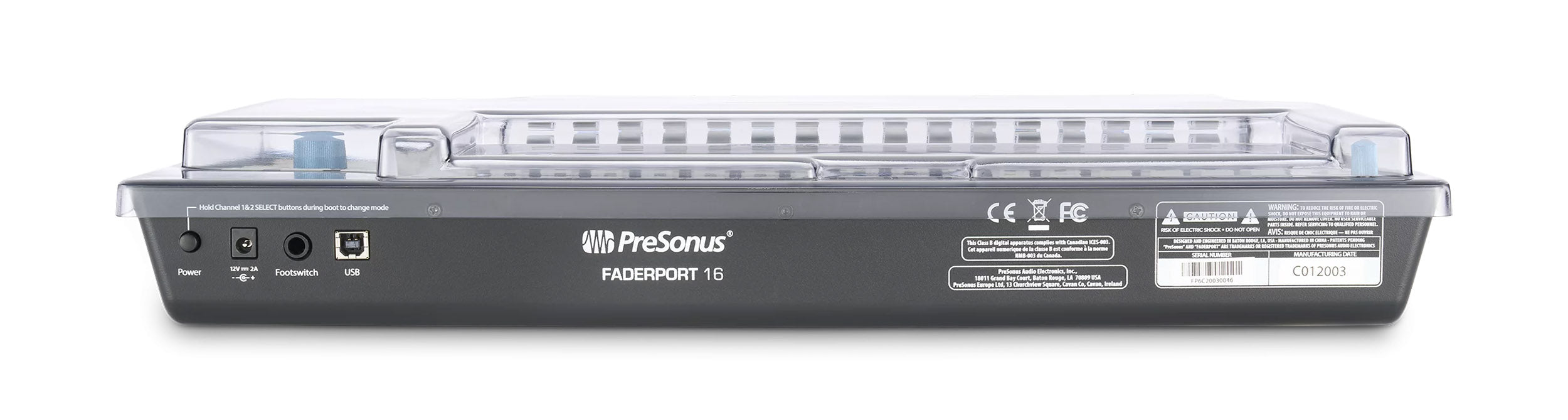 Decksaver DS-PC-FADERPORT16, Protection Cover for Presonus FADERPORT 16 Production Controller by DECKSAVER