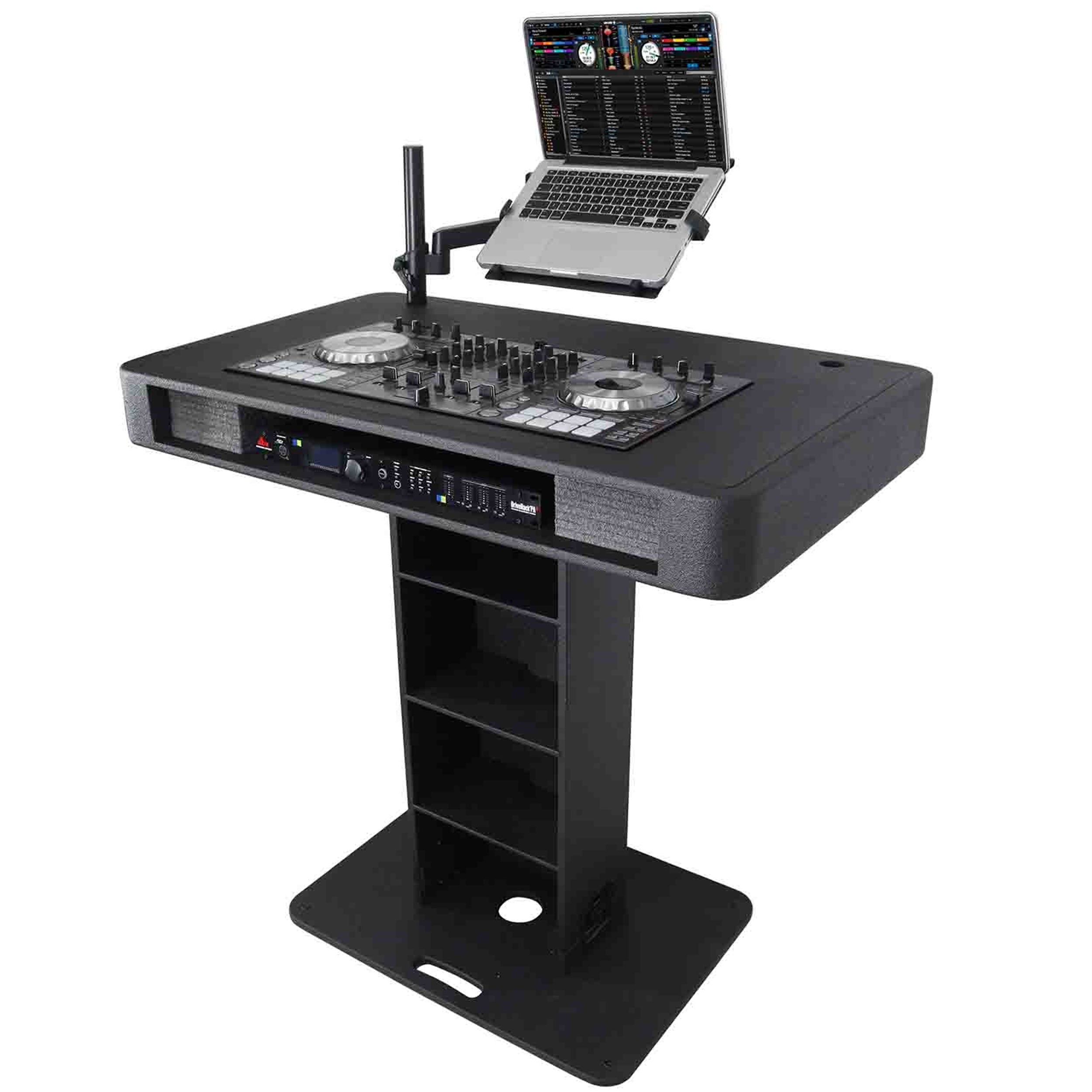 ProX XZF-DJCTBL, DJ Control Tower Podium Stand for PIONEER XDJ-XZ DDJ-1000, DDJ-SX3 RANE One - Black