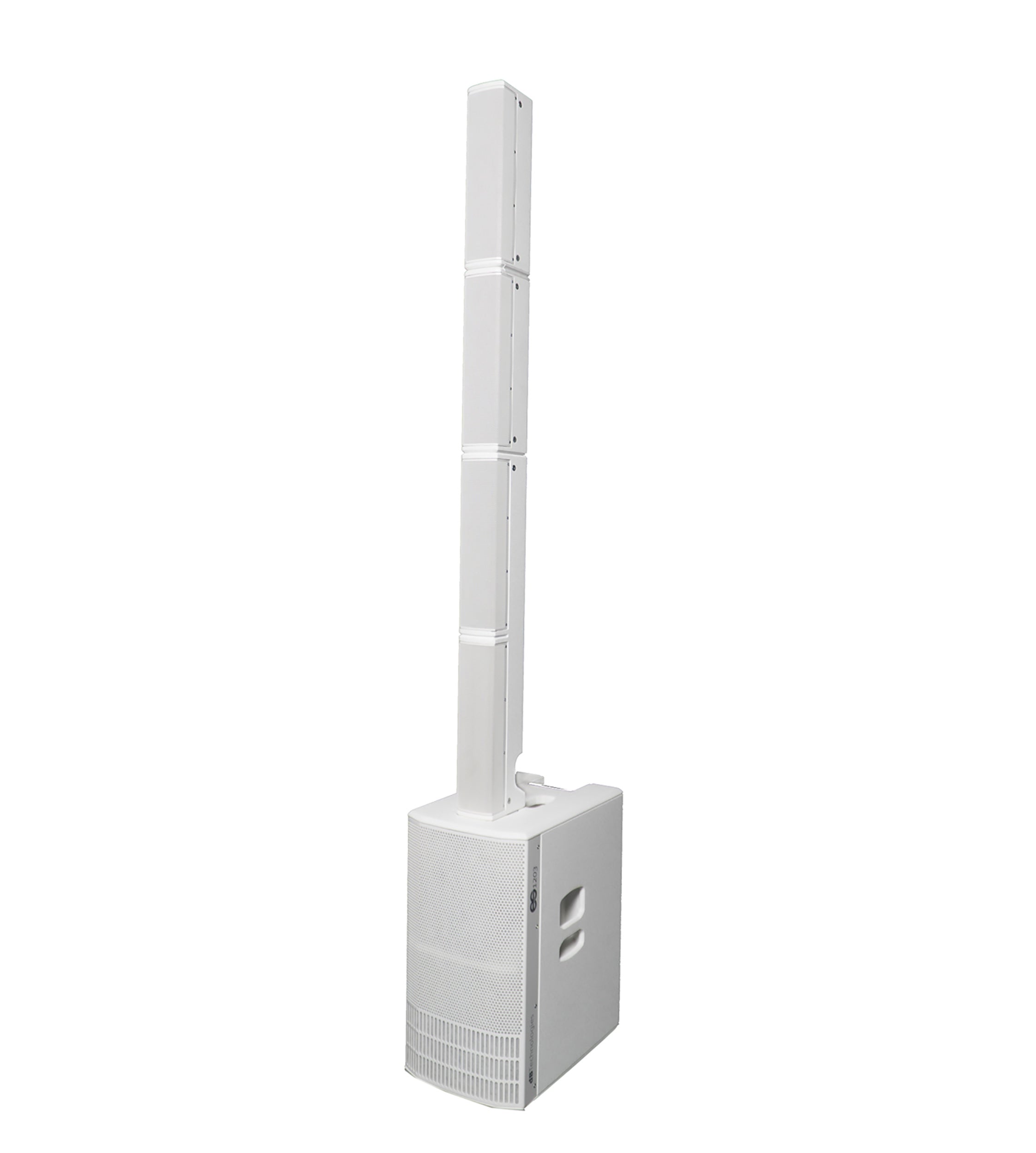 dB Technologies ES1203WDP Portable Stereo Sound System DJ Package with Design Pole - White by DB Technologies