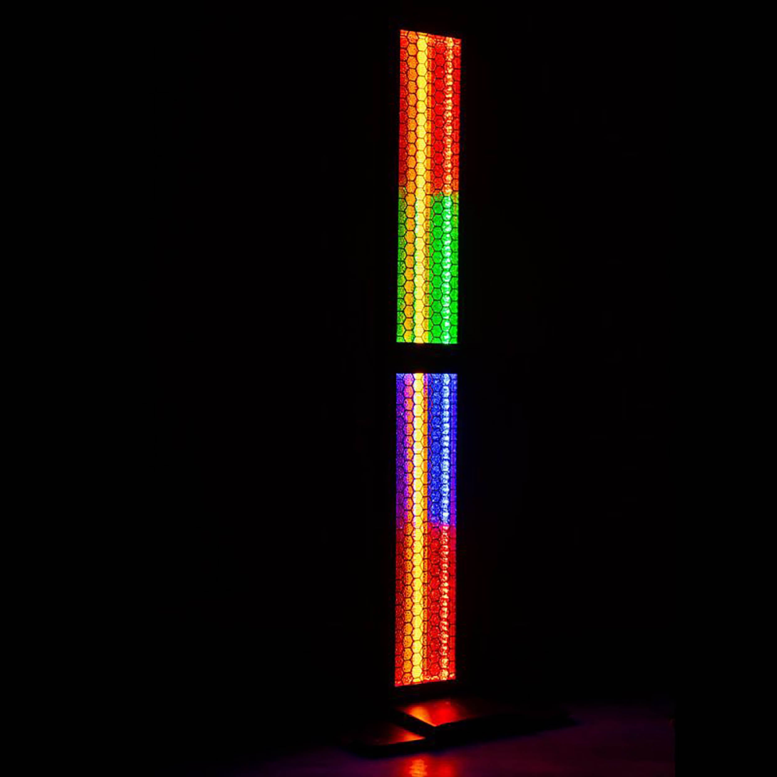 ADJ Vintage Bar Retro Amber Blinder Effect with 20 RGB+UV LEDs and Vibrant RGB Background LEDs by ADJ
