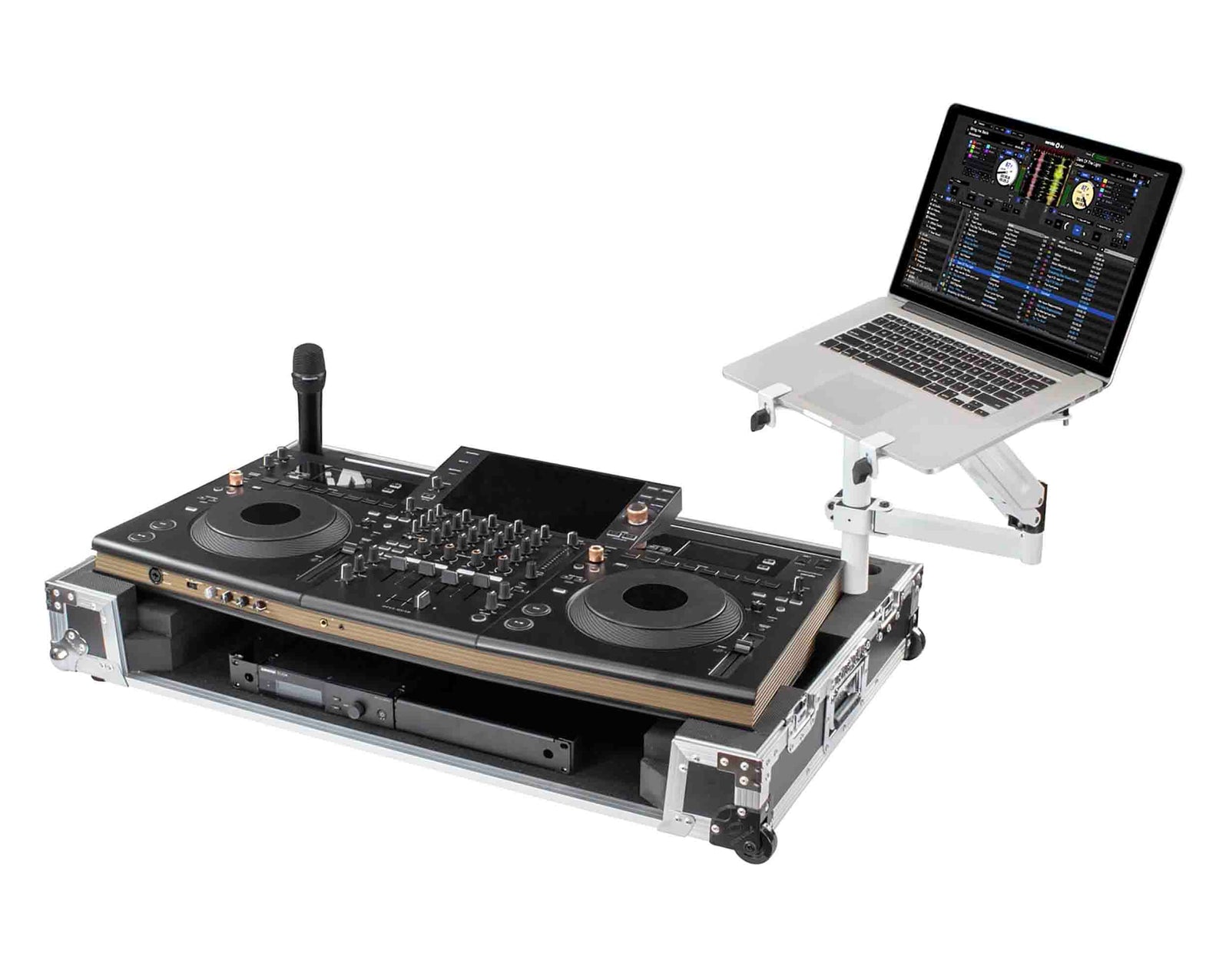 B-Stock Scratch & Dent: Odyssey SCOPUSQUADCW1, Flight Effects Show Case for Pioneer DJ OPUS-QUAD with Wheels by Odyssey