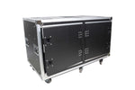ProX XS-2X12USLAM24, 2X12U Deep Vertical Shock Mount Rack Case with Sliding Doors and 6 Caster Wheels - 24 Feet by ProX Cases