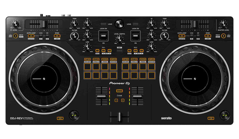 Pioneer DJ DDJ-REV1 Scratch-Style 2-Channel DJ Controller for Serato DJ Lite - Black by Pioneer DJ