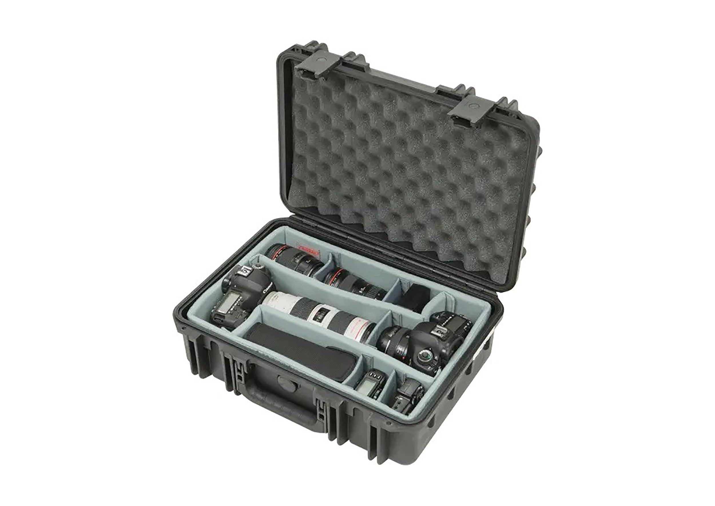 SKB Cases 3i-1711-6DT, iSeries Waterproof Case with Think Tank Photo Dividers and Lid Foam - Black by SKB Cases