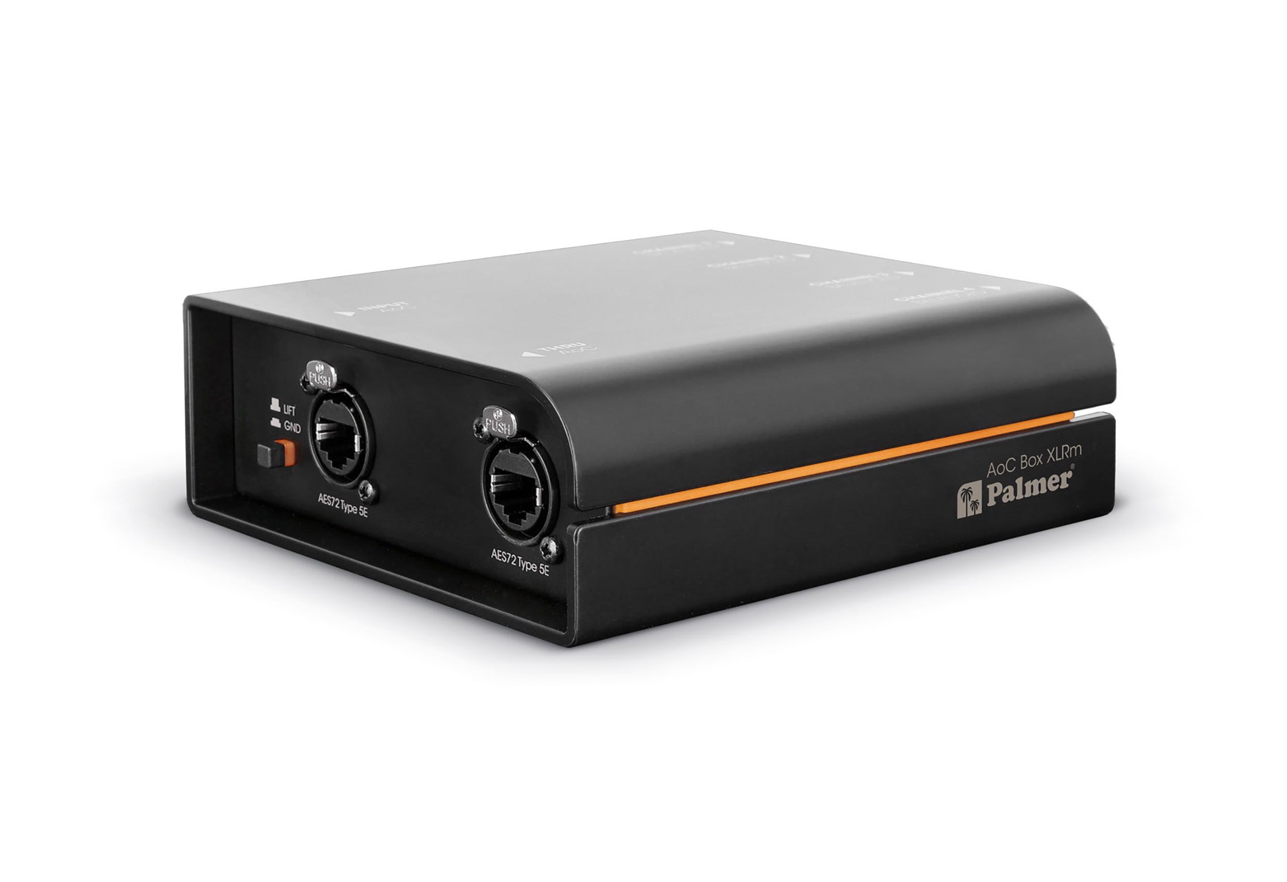 Palmer AoC Box XLRM Audio over Cat Box from etherCON to 4 x XLR Male by Palmer