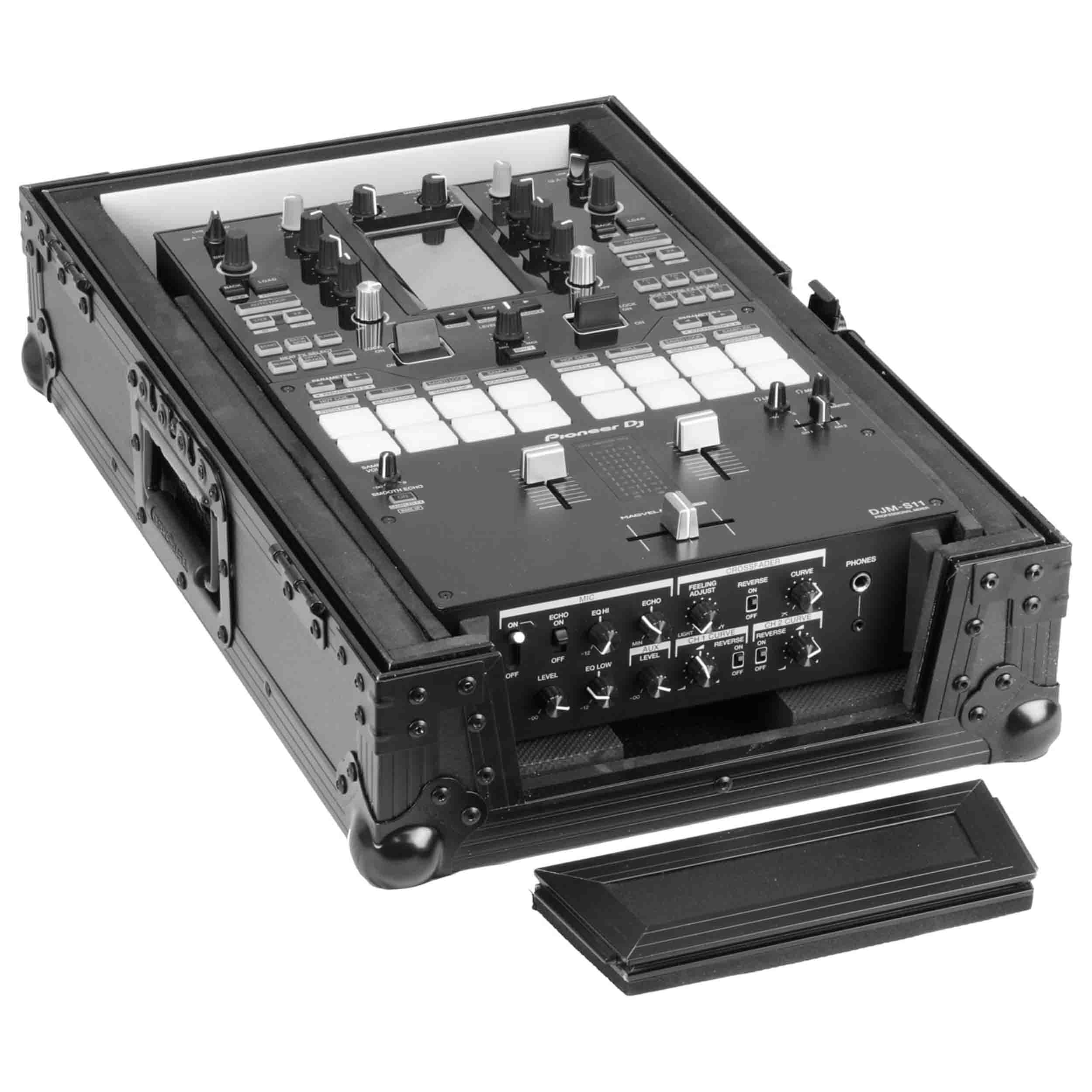 Odyssey FFX11MIXBL, LED Black Label Universal Format DJ Mixer Flight FX Case - 10 to 11 Inches