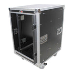 ProX T-12USLAM20, 12U 20" Deep Vertical Rack Shock Mount Case with 2 Sliding Slam Doors and 4" Caster Wheels by ProX Cases