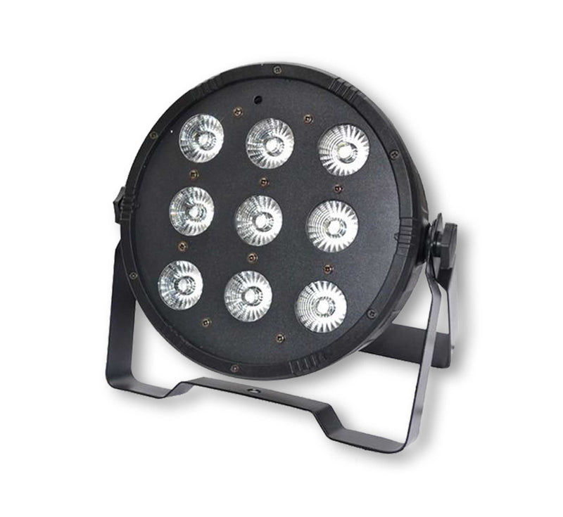 Acue Lighting 9x10W RGBW Flat Par, 9 x 10W RGBW Flat Par DMX Light with Built-in Programs by Acue Lighting