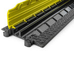 Defender 86100, 2 Channels Medium Duty Cable Protector - Black/Yellow by Defender