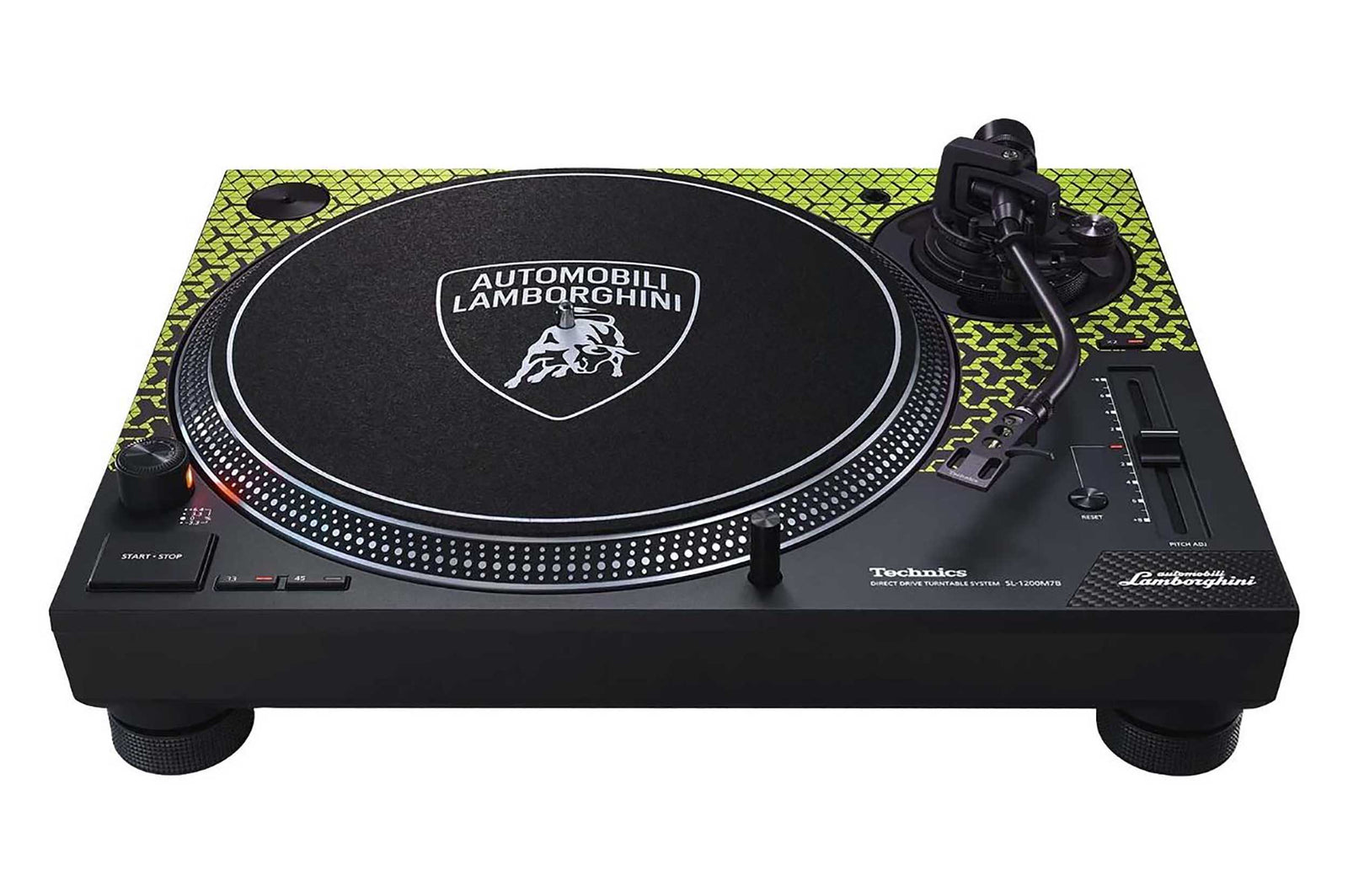 Open Box: Technics SL-1200M7BPG Special Edition Lamborghini Direct Drive Turntable System - Green by Technics