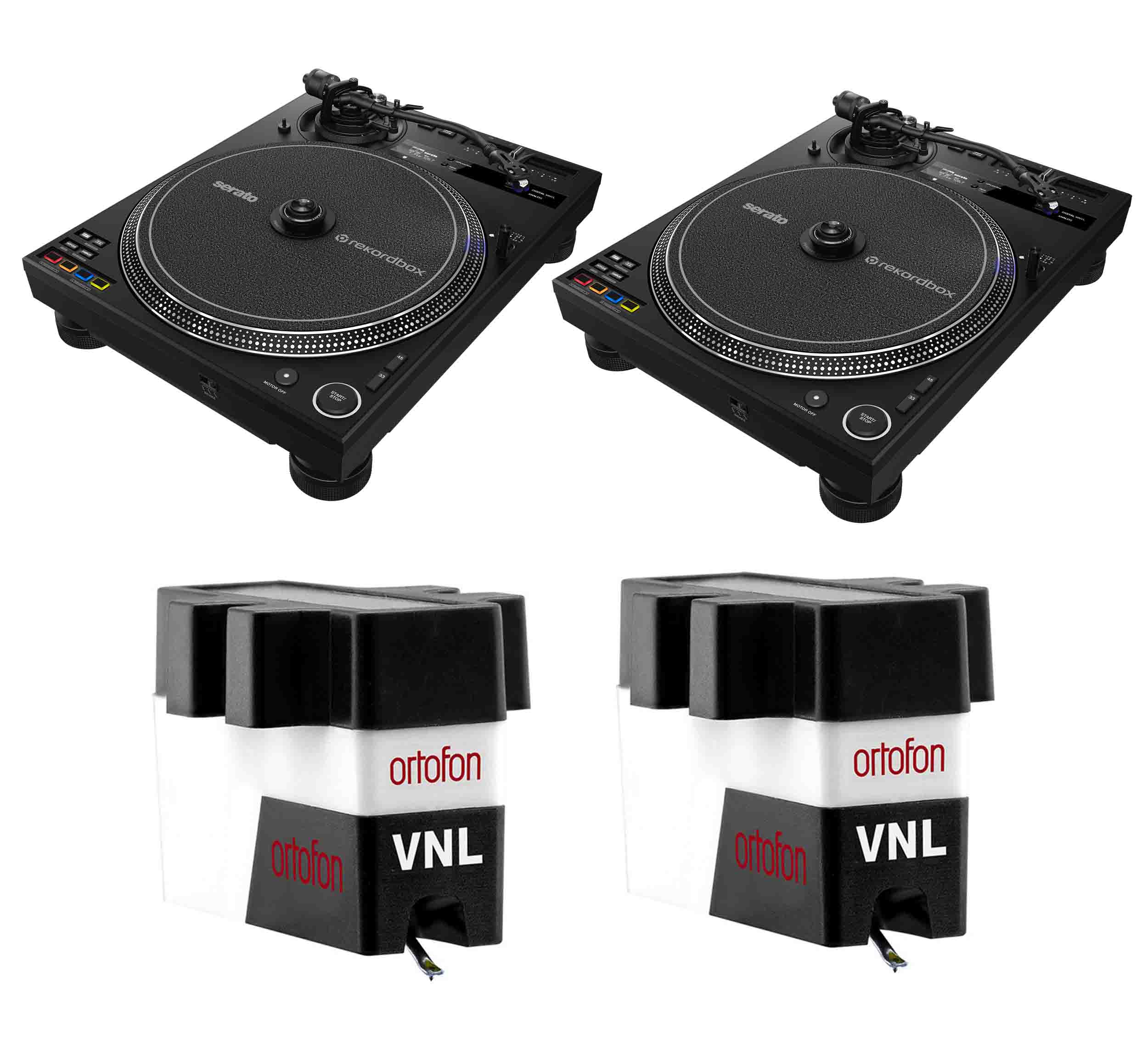 Pioneer DJ PLX-CRSS12 Hybrid Turntable Package with VNL Moving Cartridge