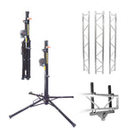 ProX F32 I-Beam Truss Support Package with (3) 6.56Ft Truss Segments, (2) Mount Brackets and (2) Lifting Towers by ProX Cases